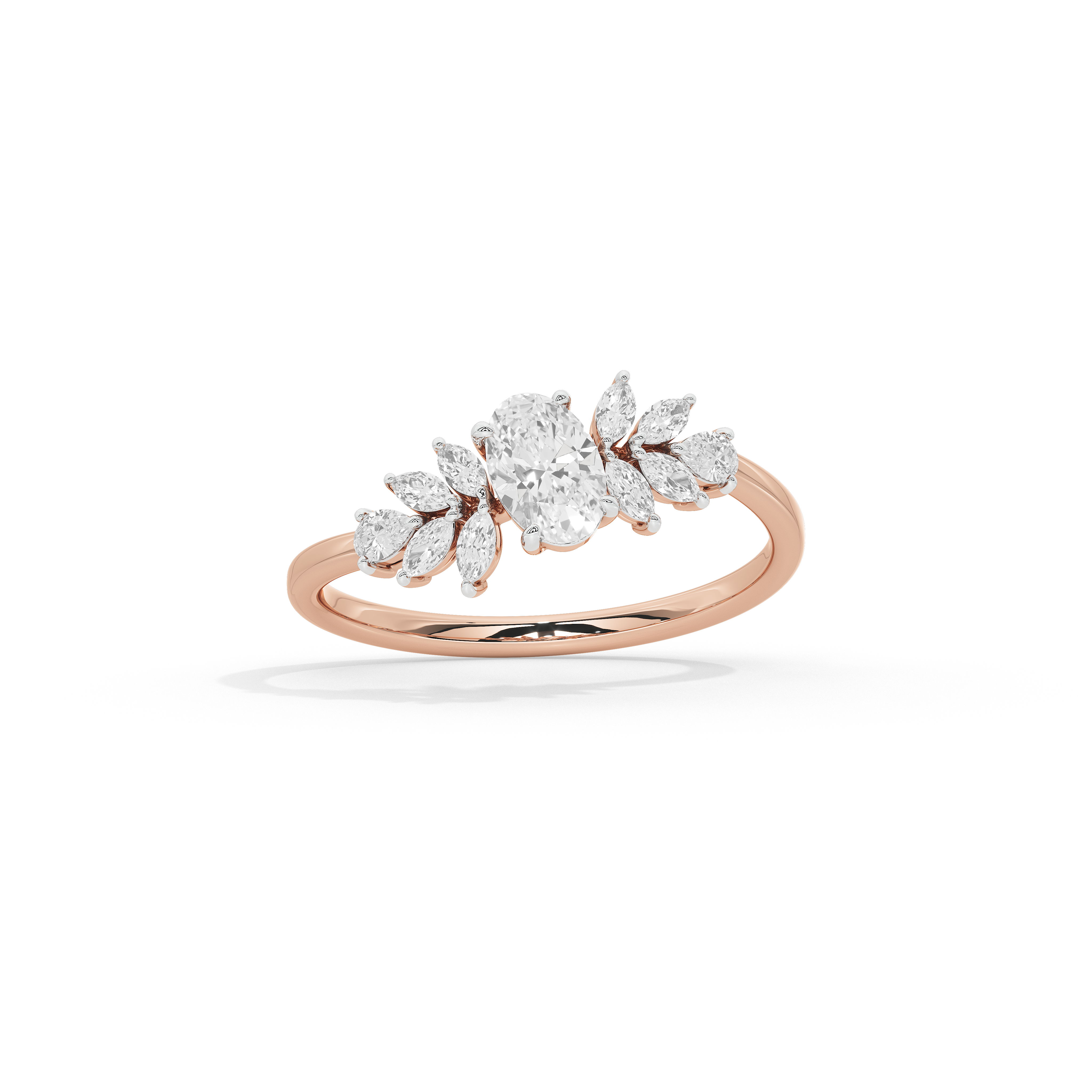 Trio Cut Petite Ring