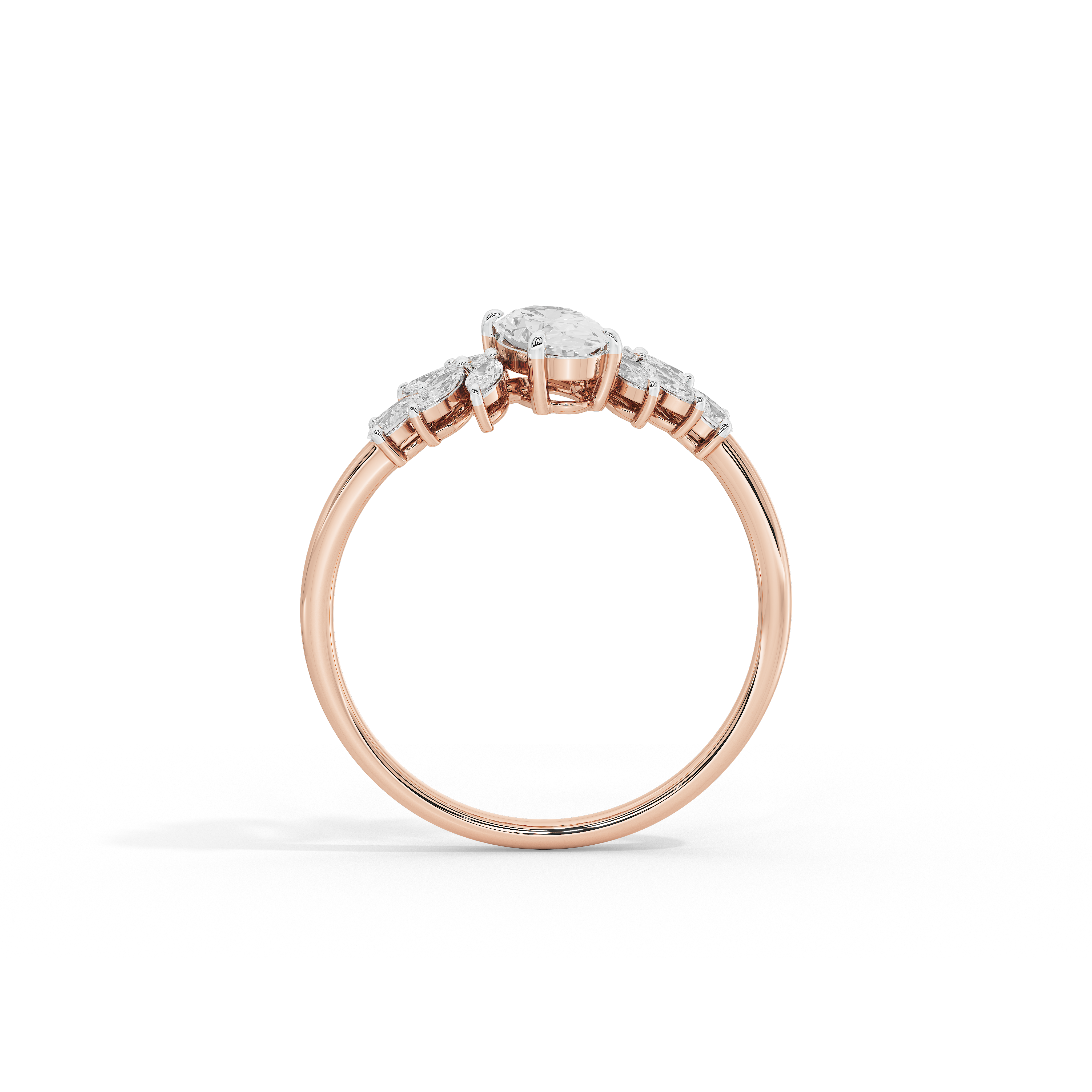 Trio Cut Petite Ring