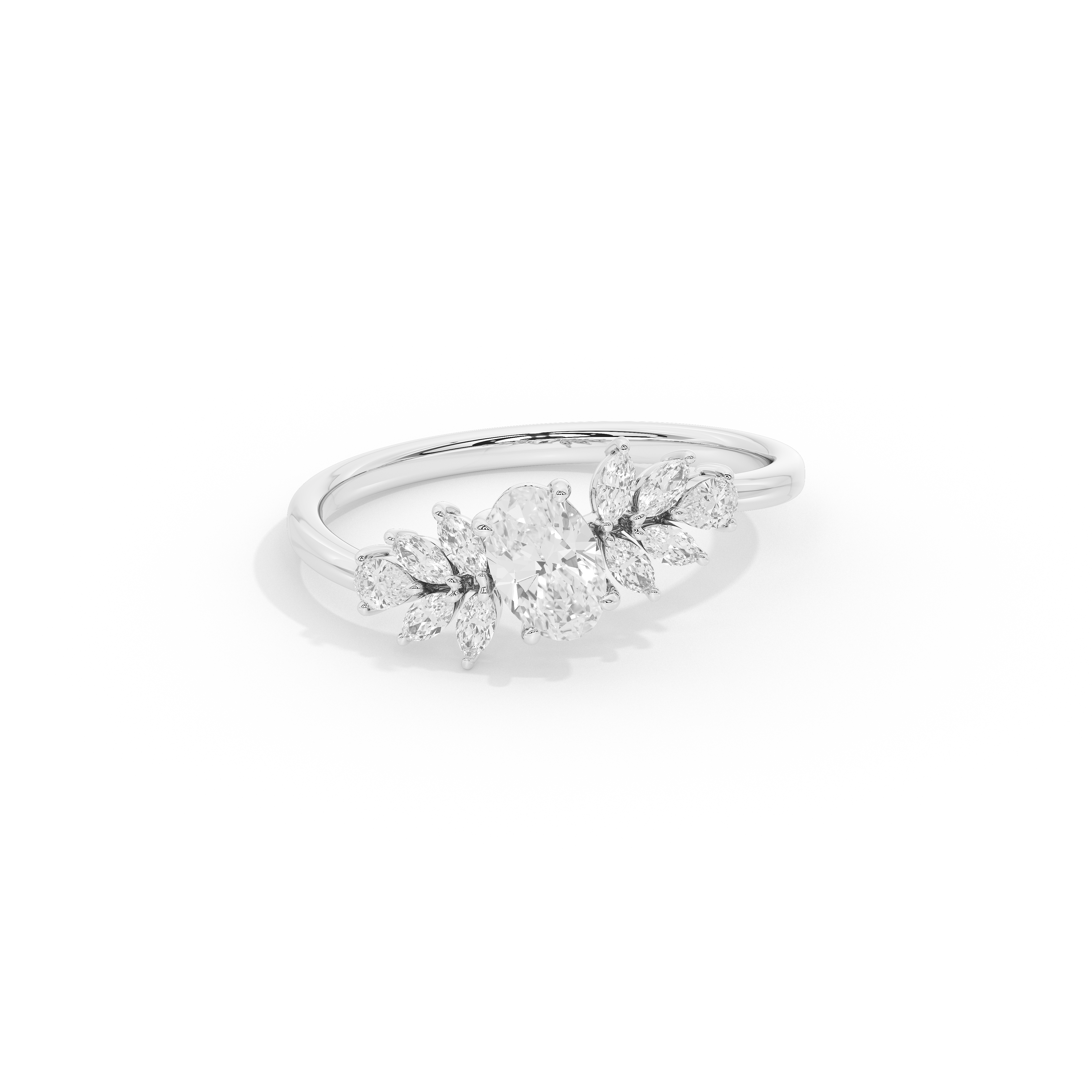Trio Cut Petite Ring