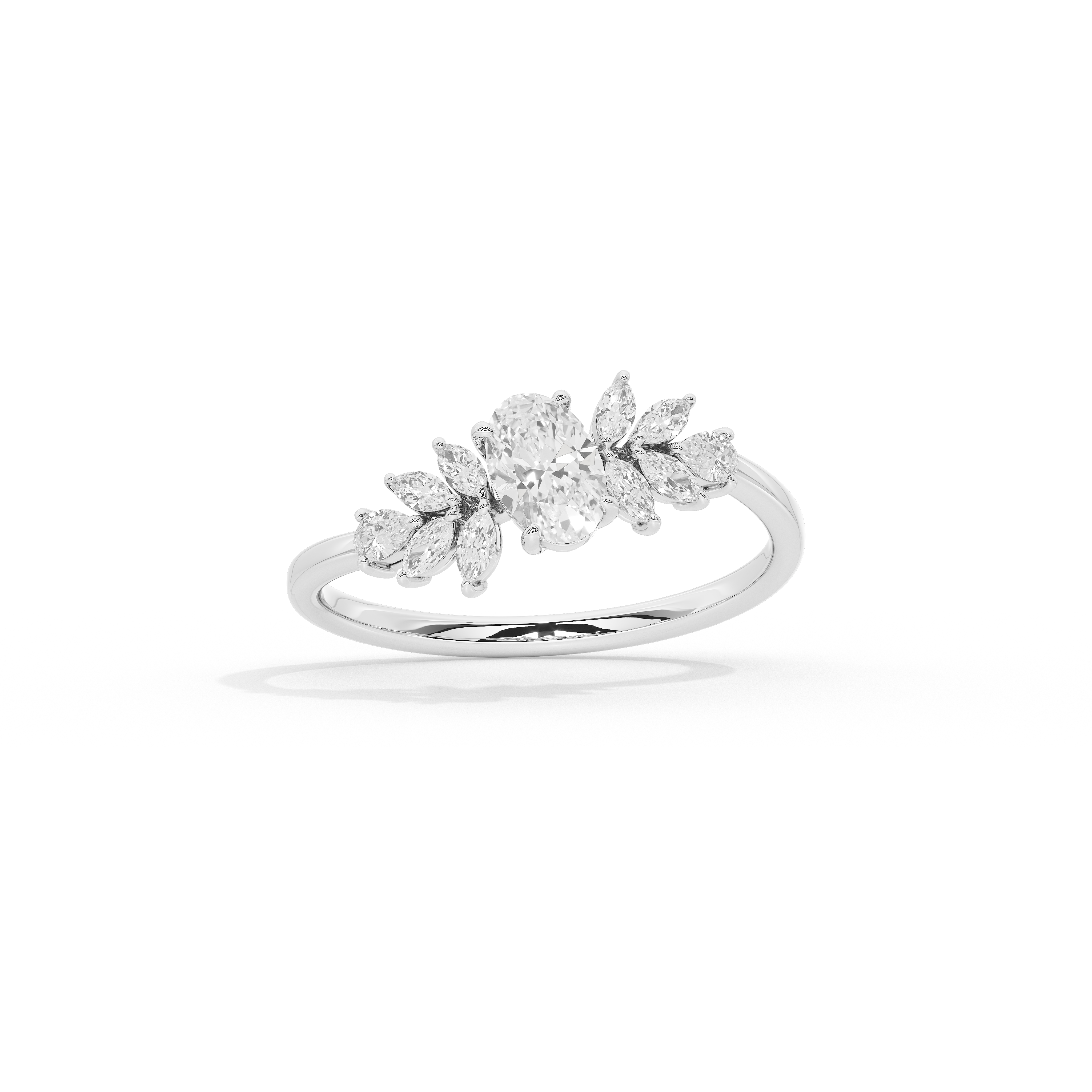 Trio Cut Petite Ring