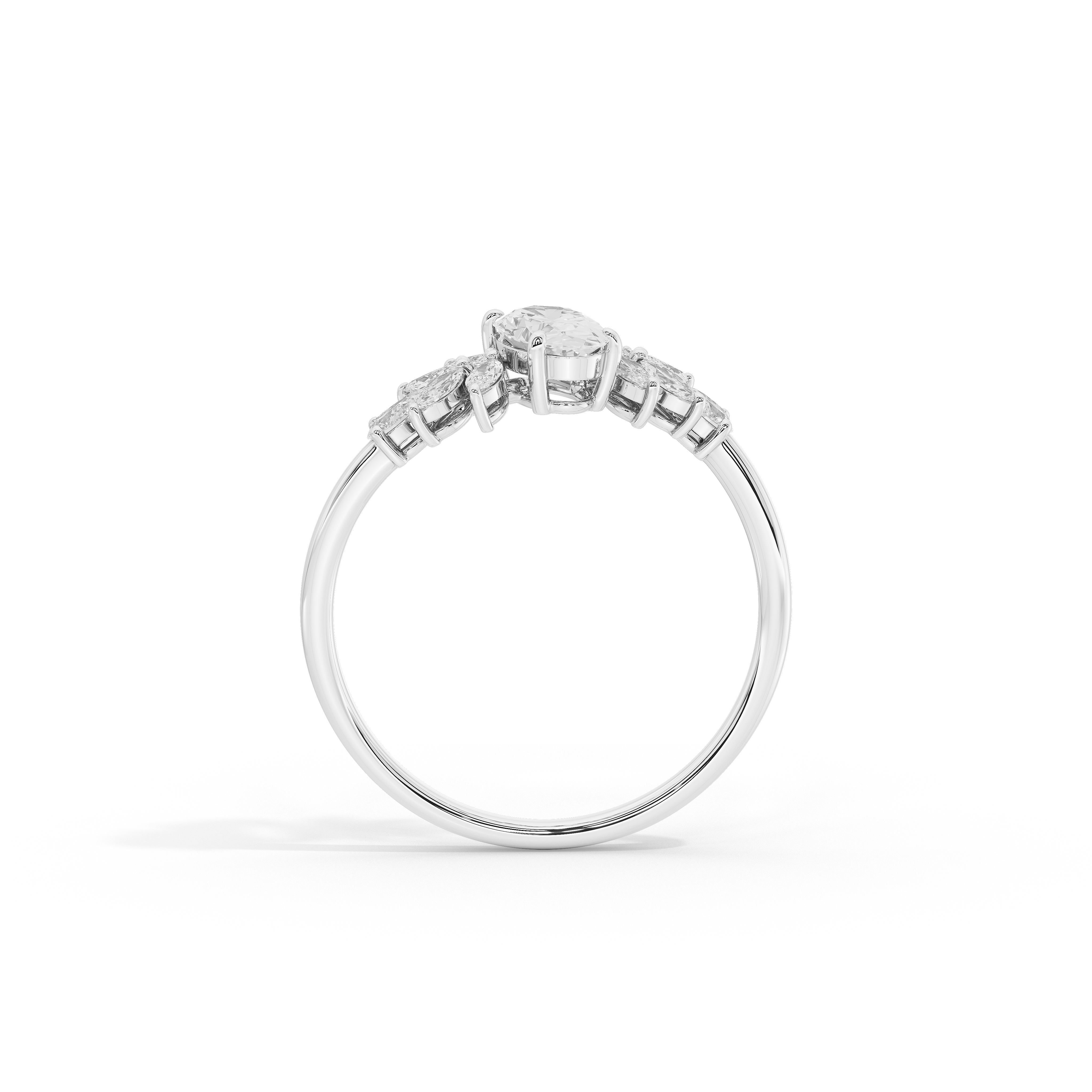 Trio Cut Petite Ring