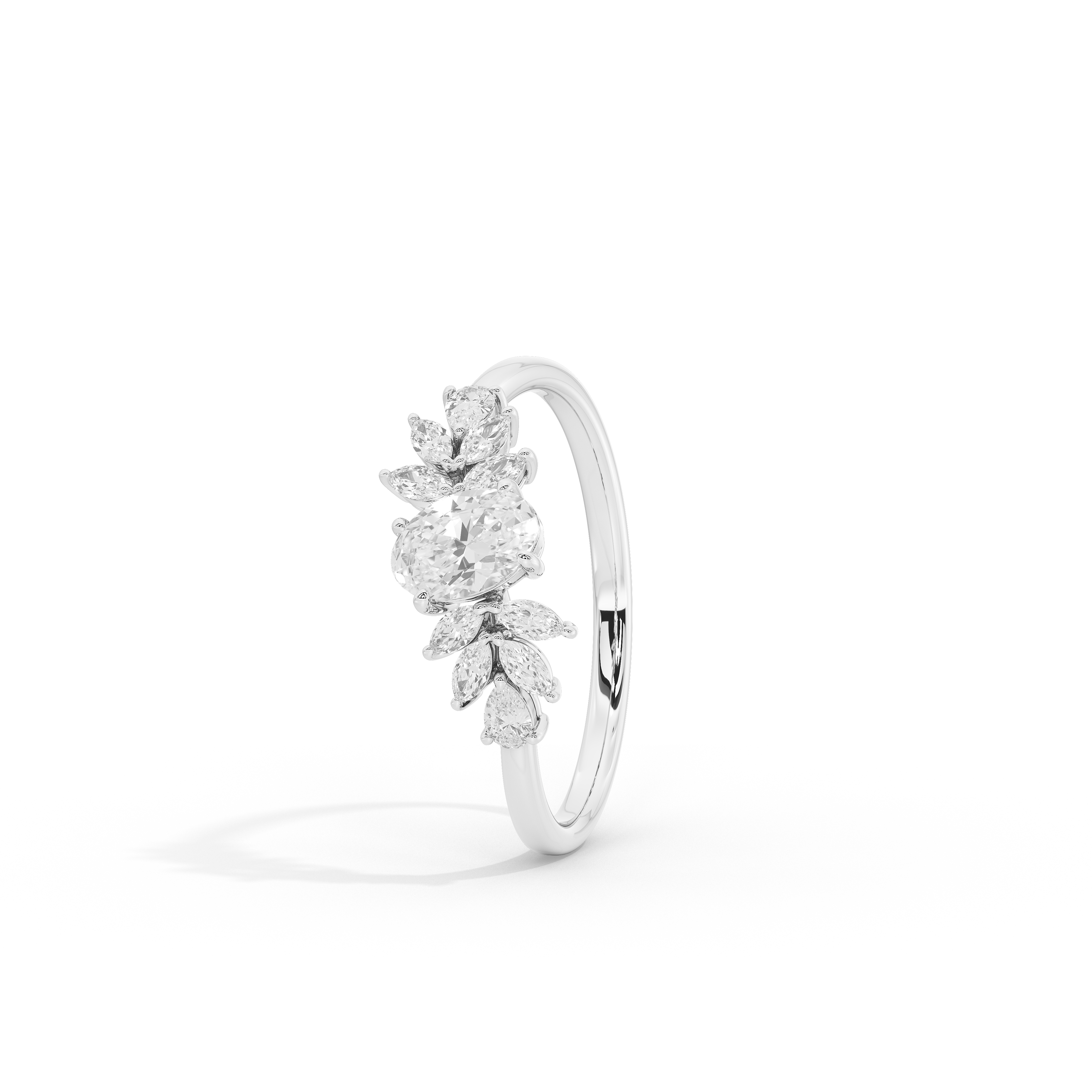 Trio Cut Petite Ring