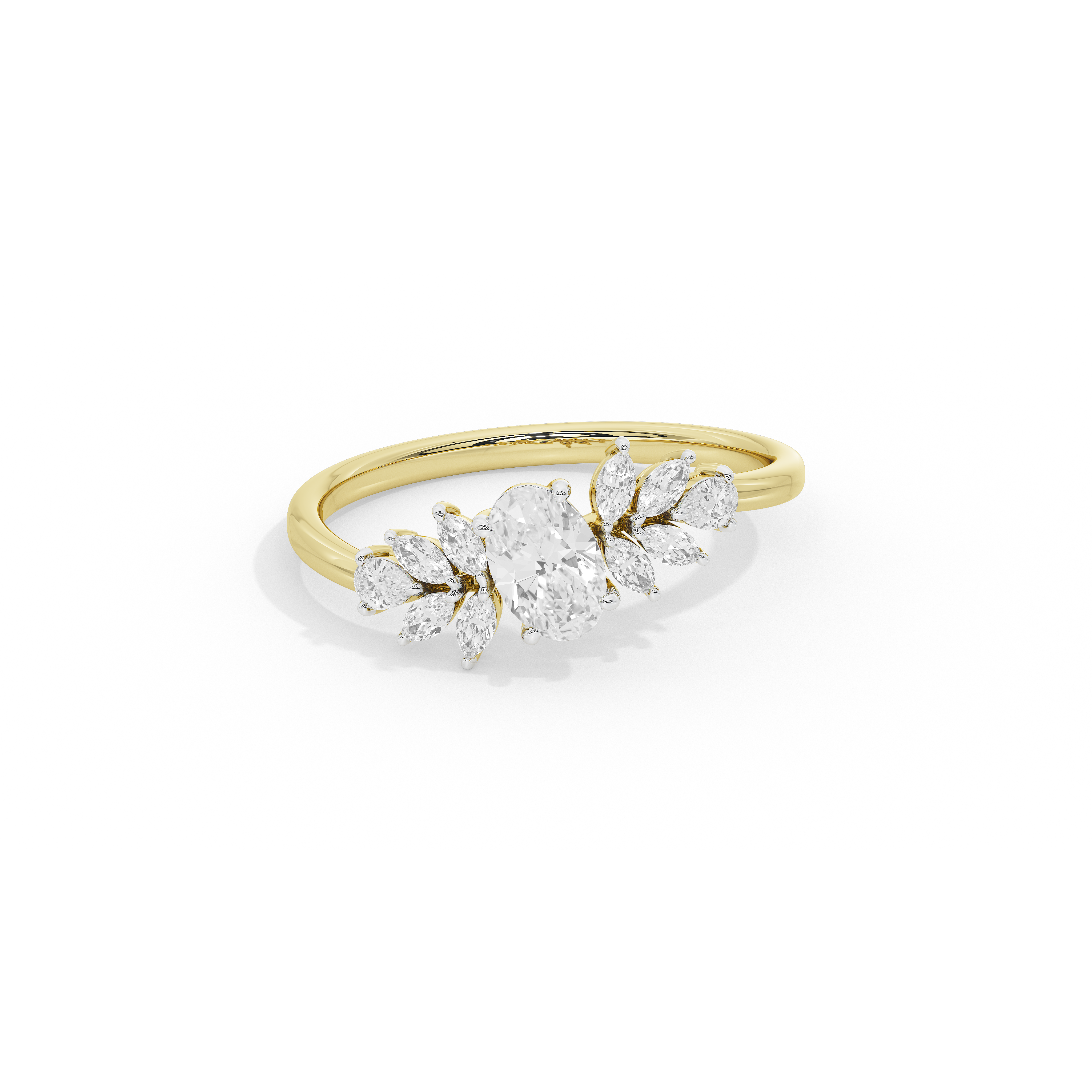 Trio Cut Petite Ring