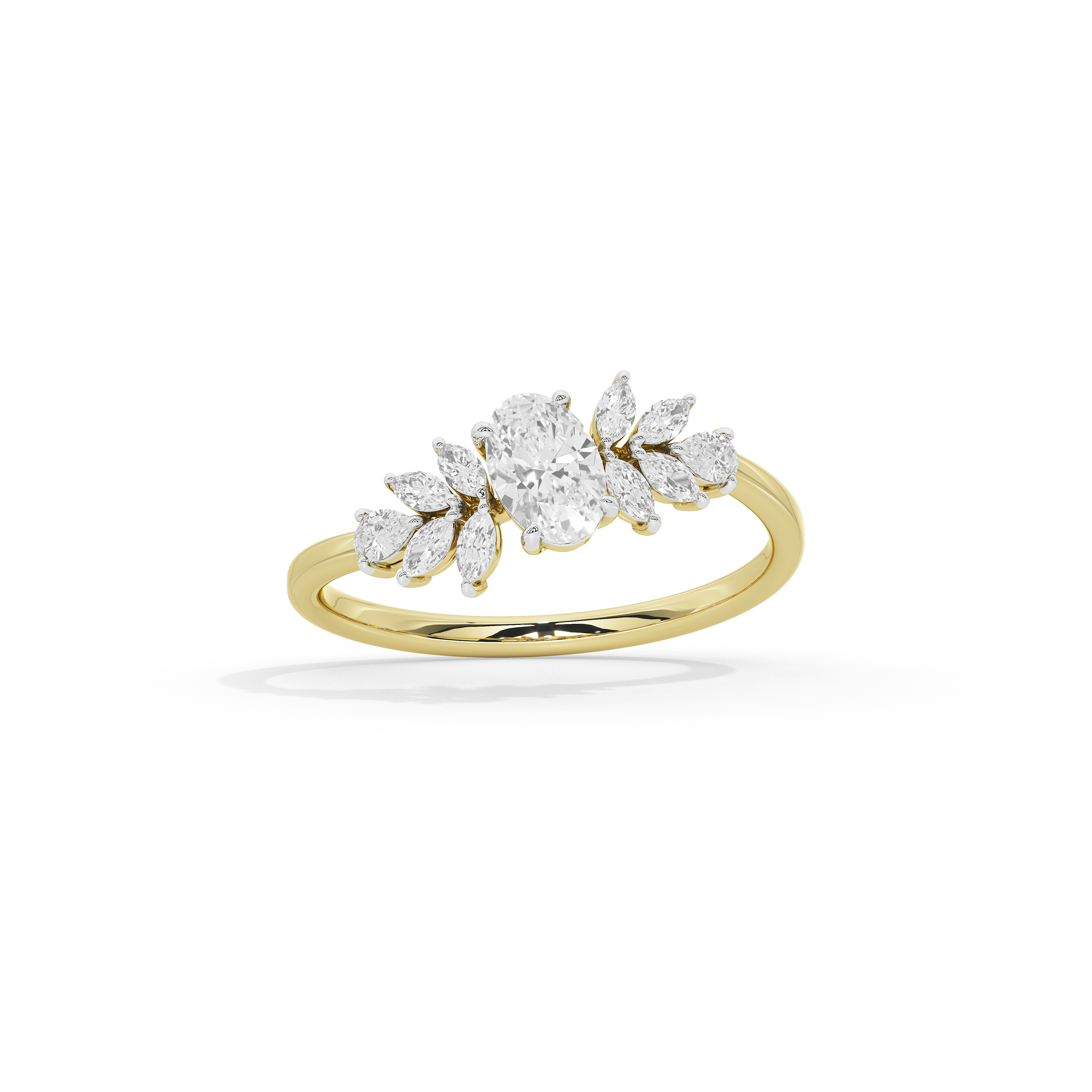 Trio Cut Petite Ring