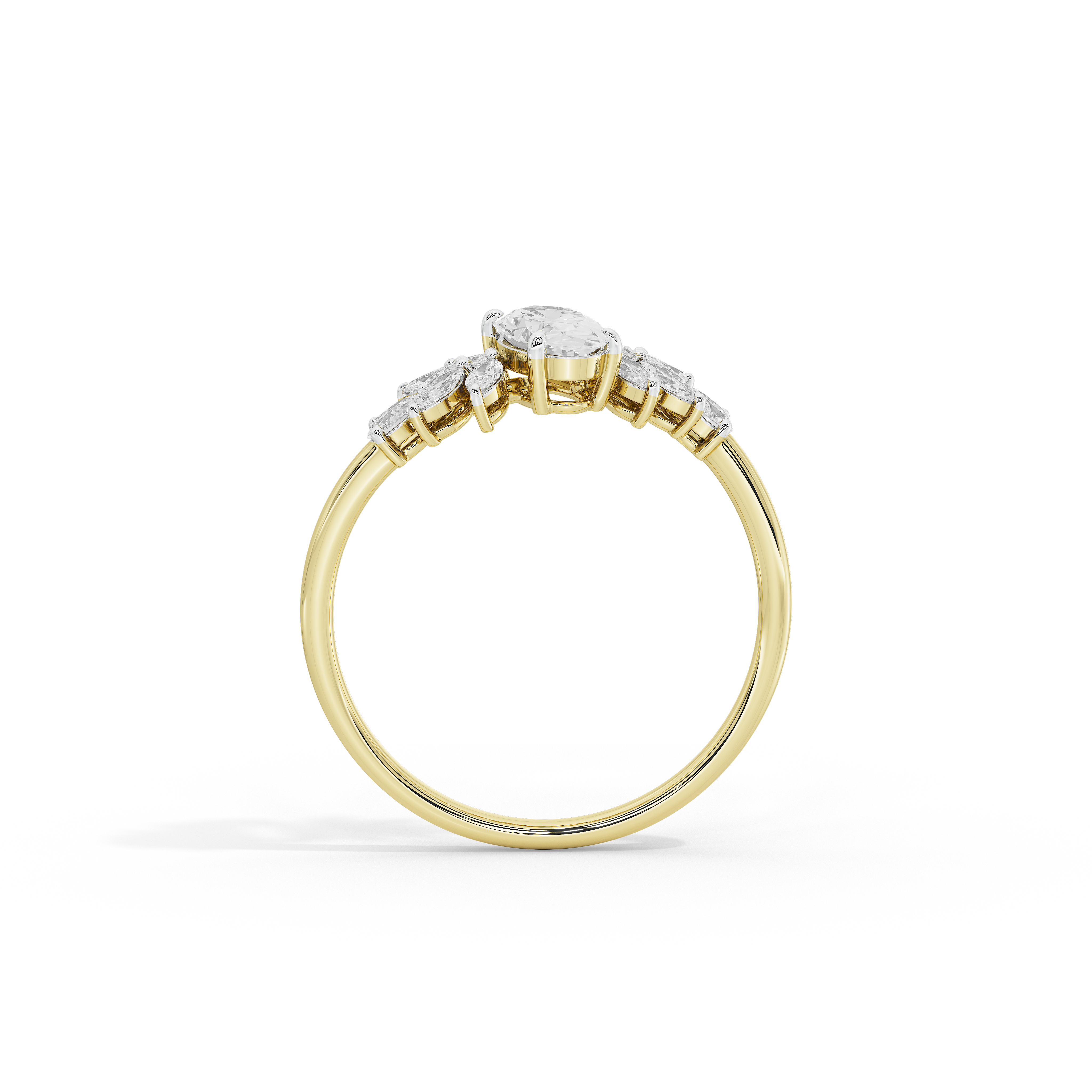 Trio Cut Petite Ring