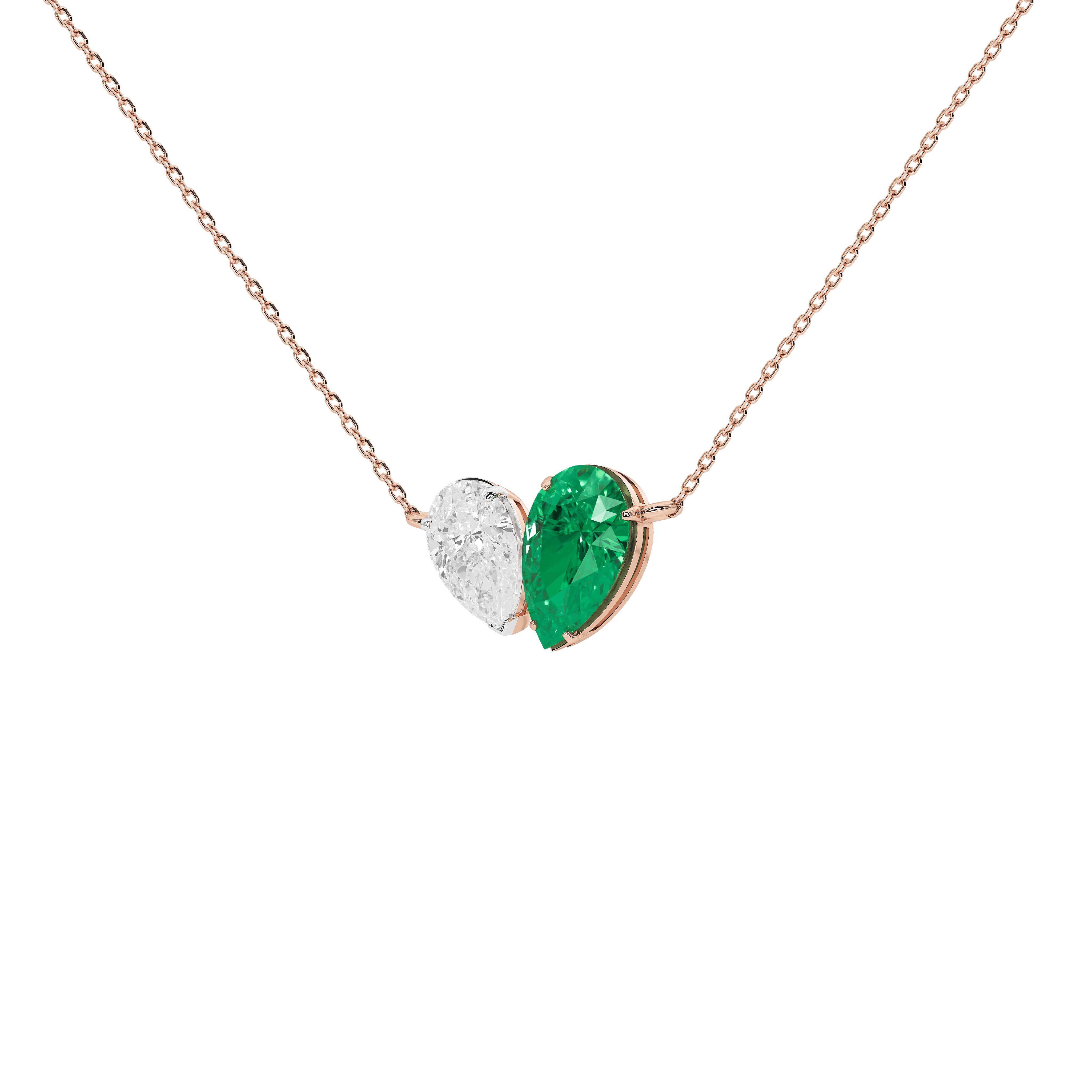 Elegant Pear Line Pendant
