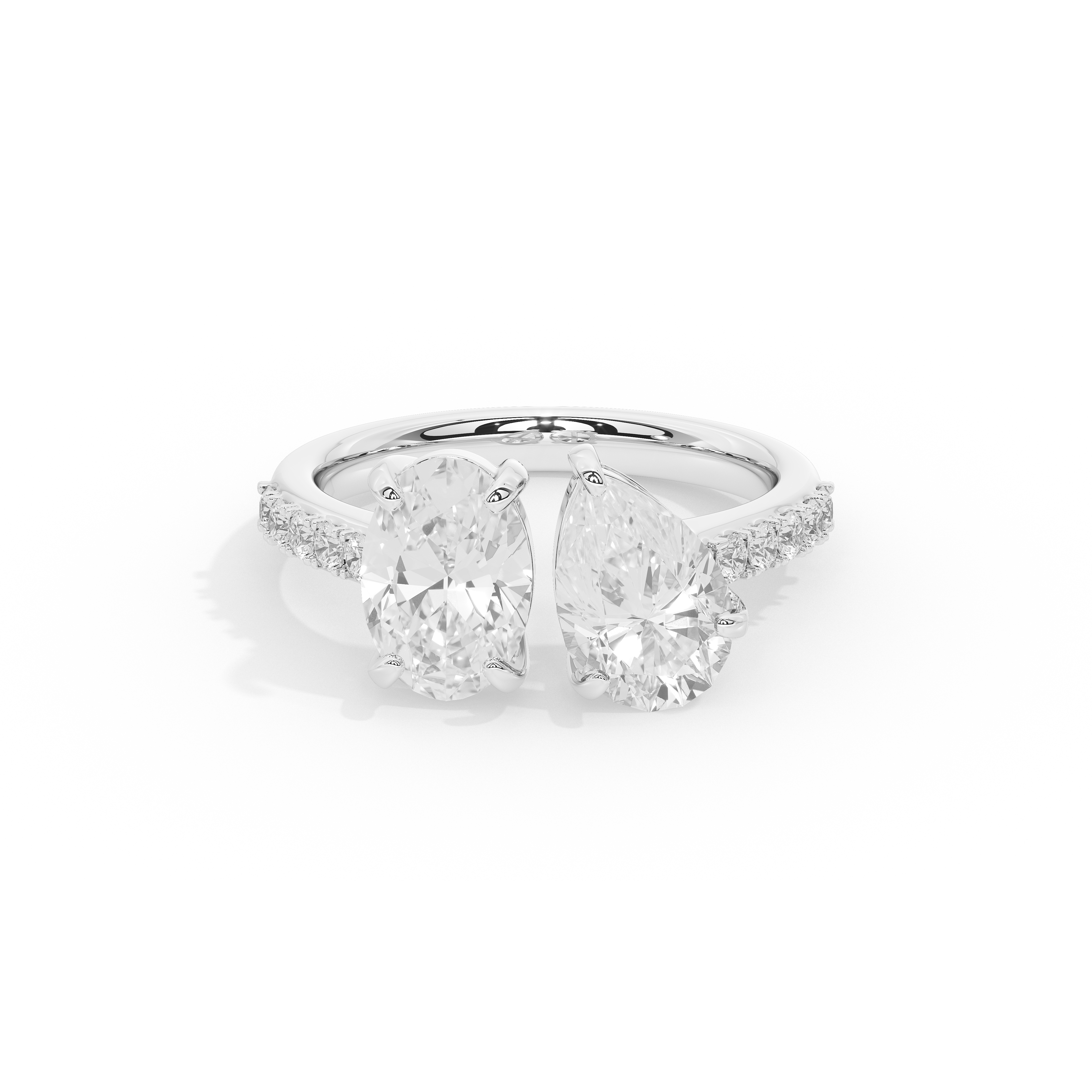 Two shape diamond ring