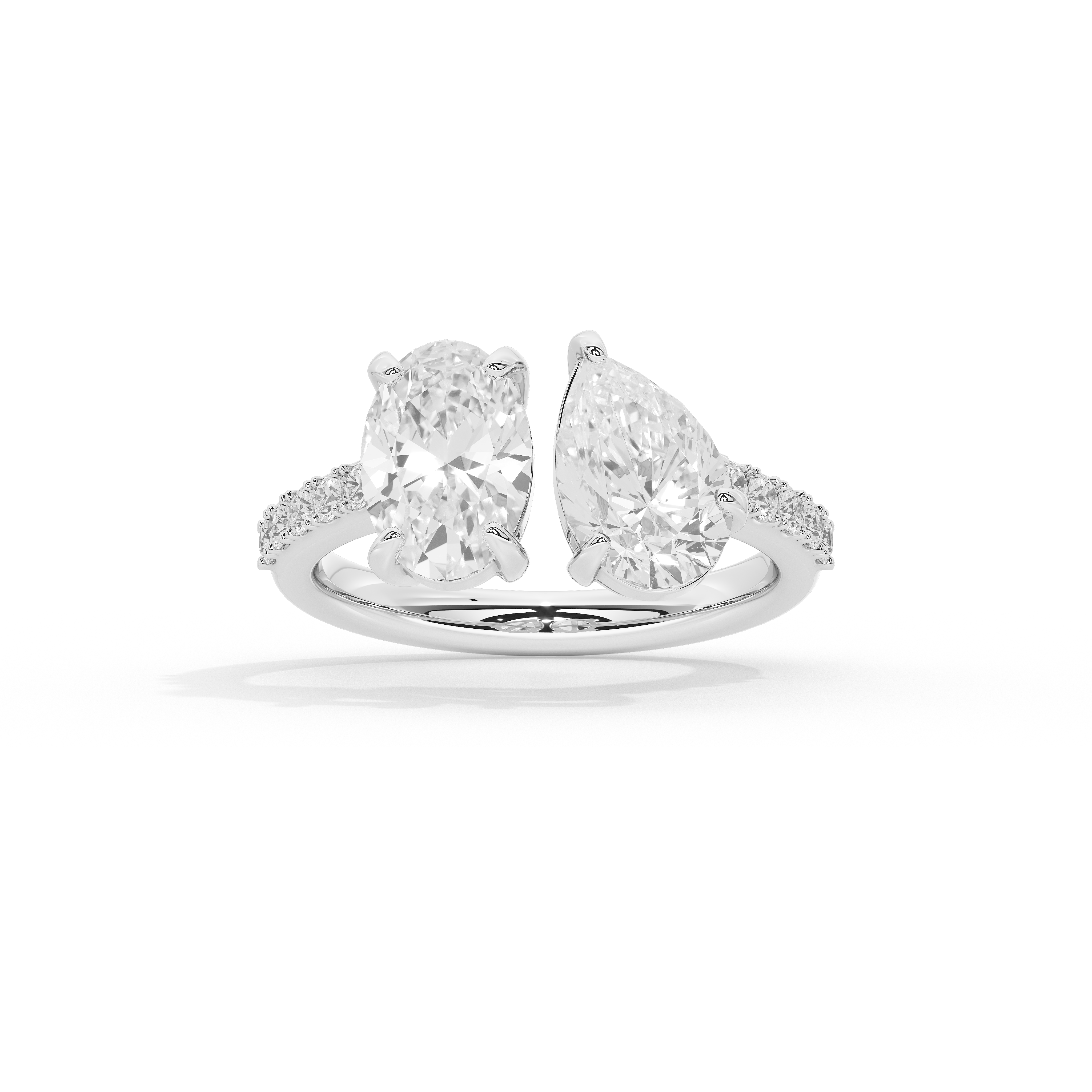 Two shape diamond ring