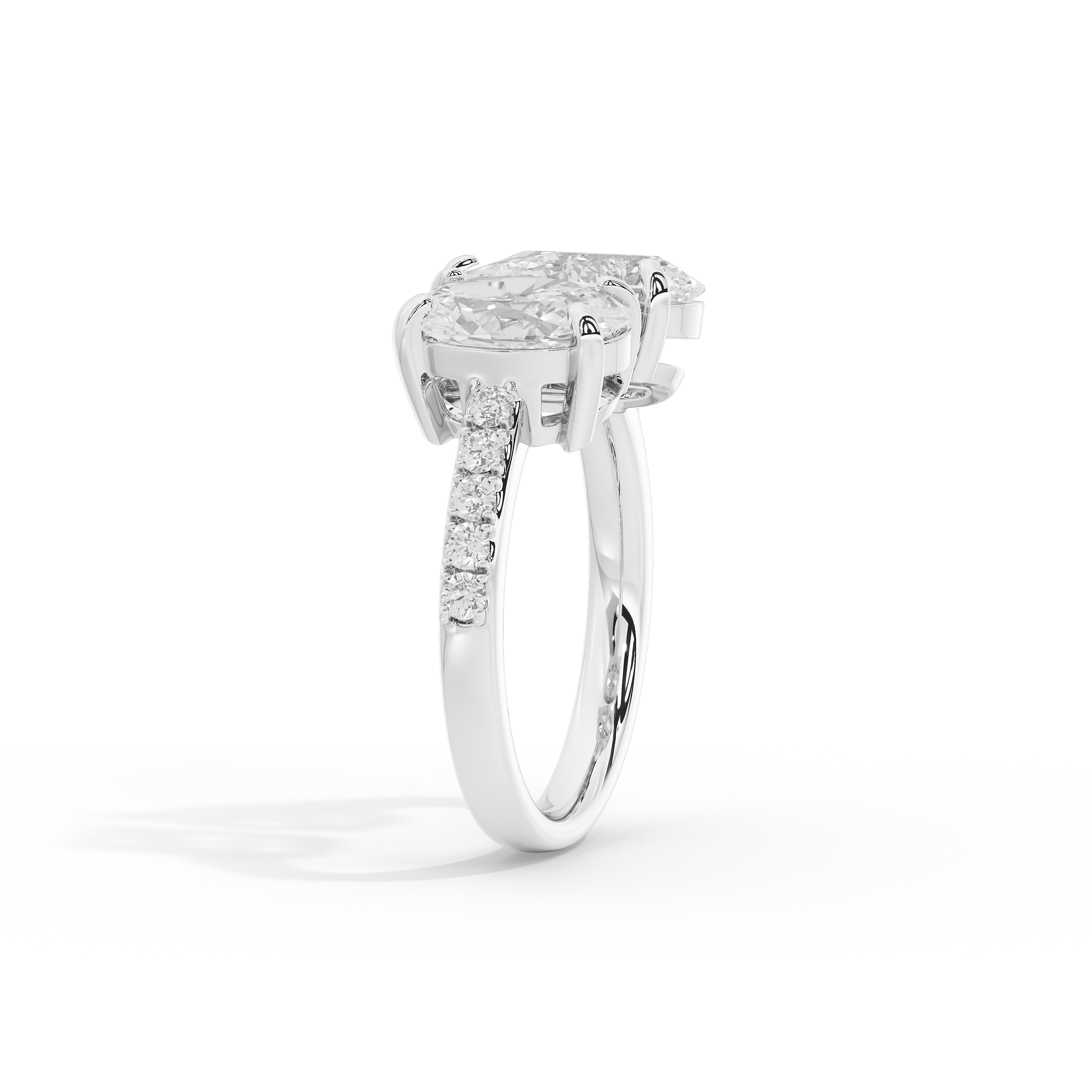 Two shape diamond ring