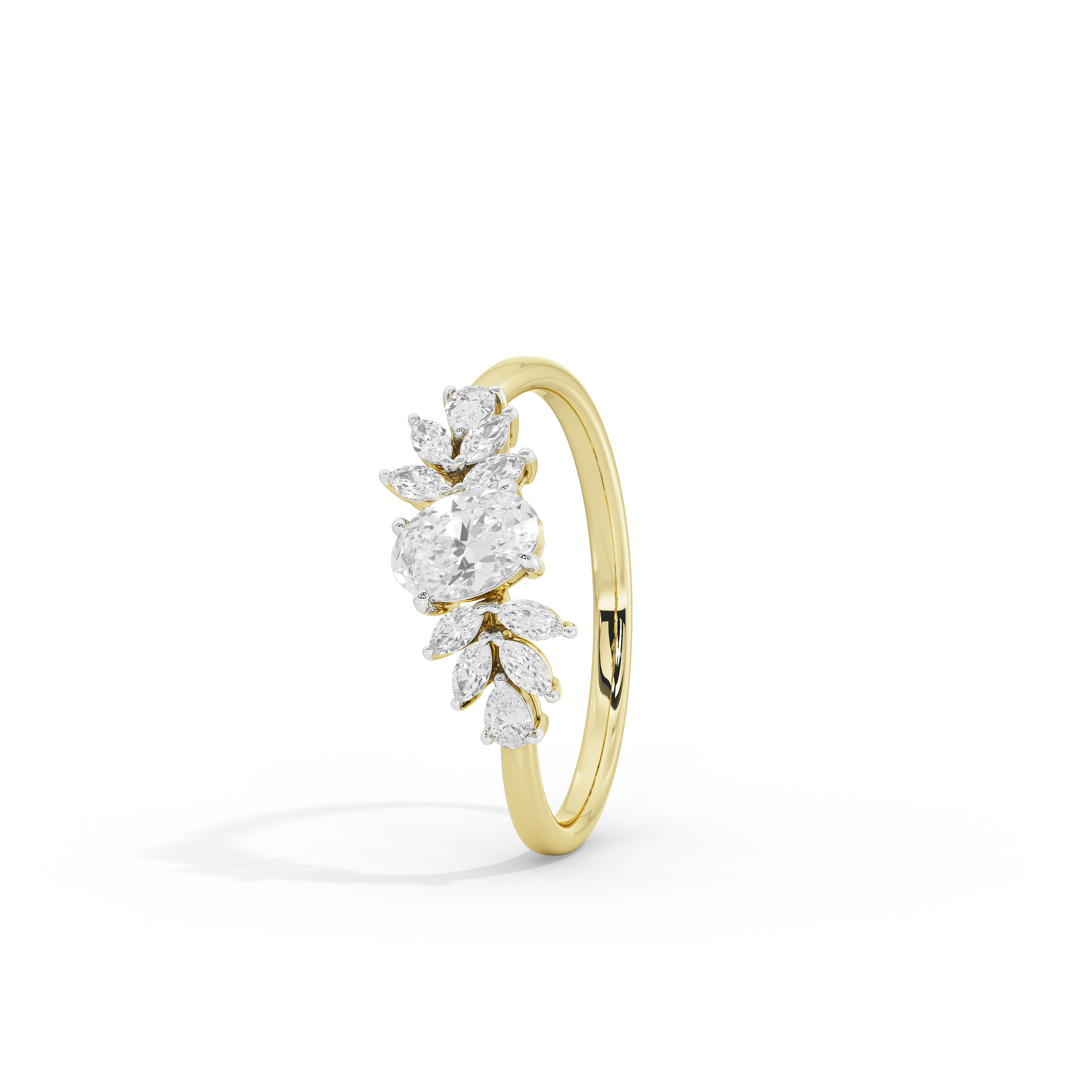 Trio Cut Petite Ring