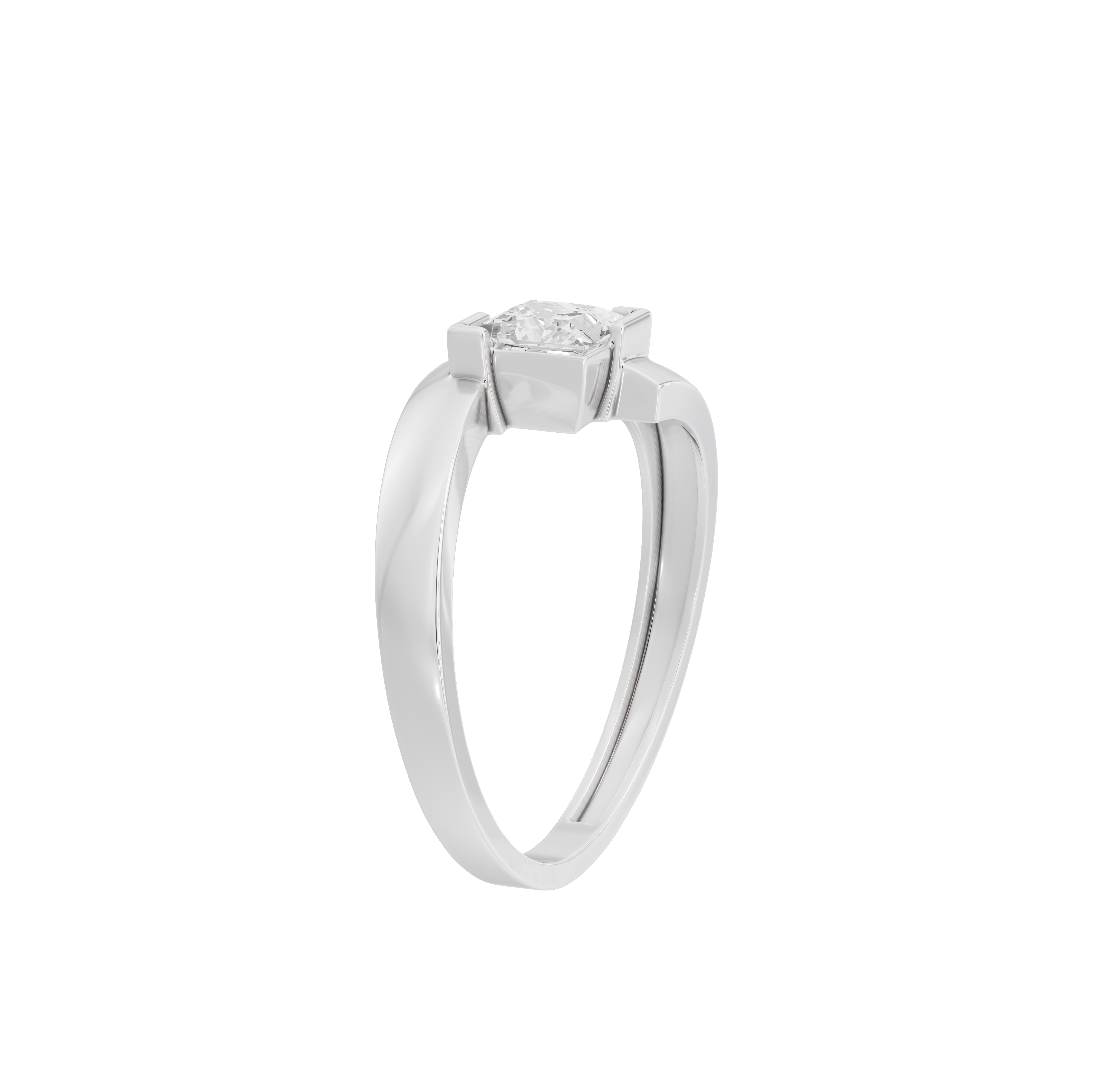 Solitaire Pearl Ring