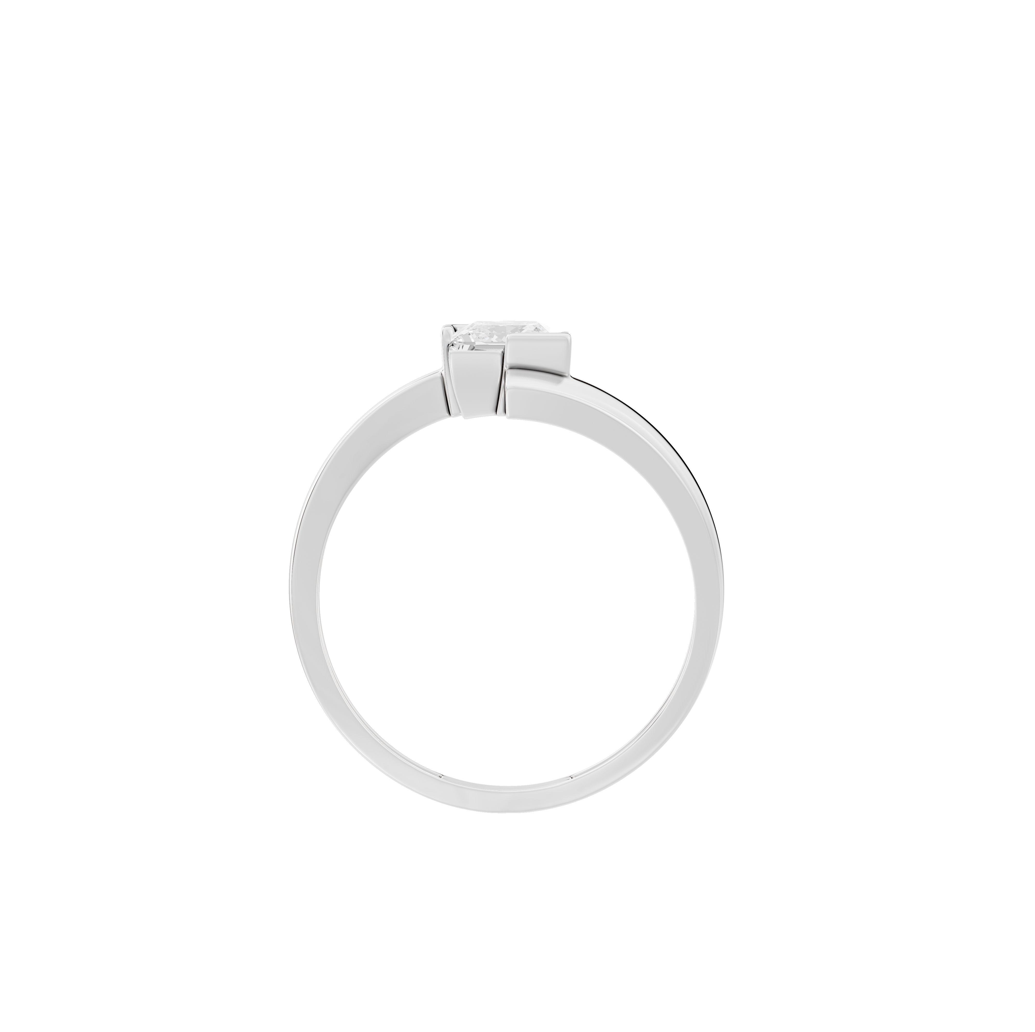 Solitaire Pearl Ring