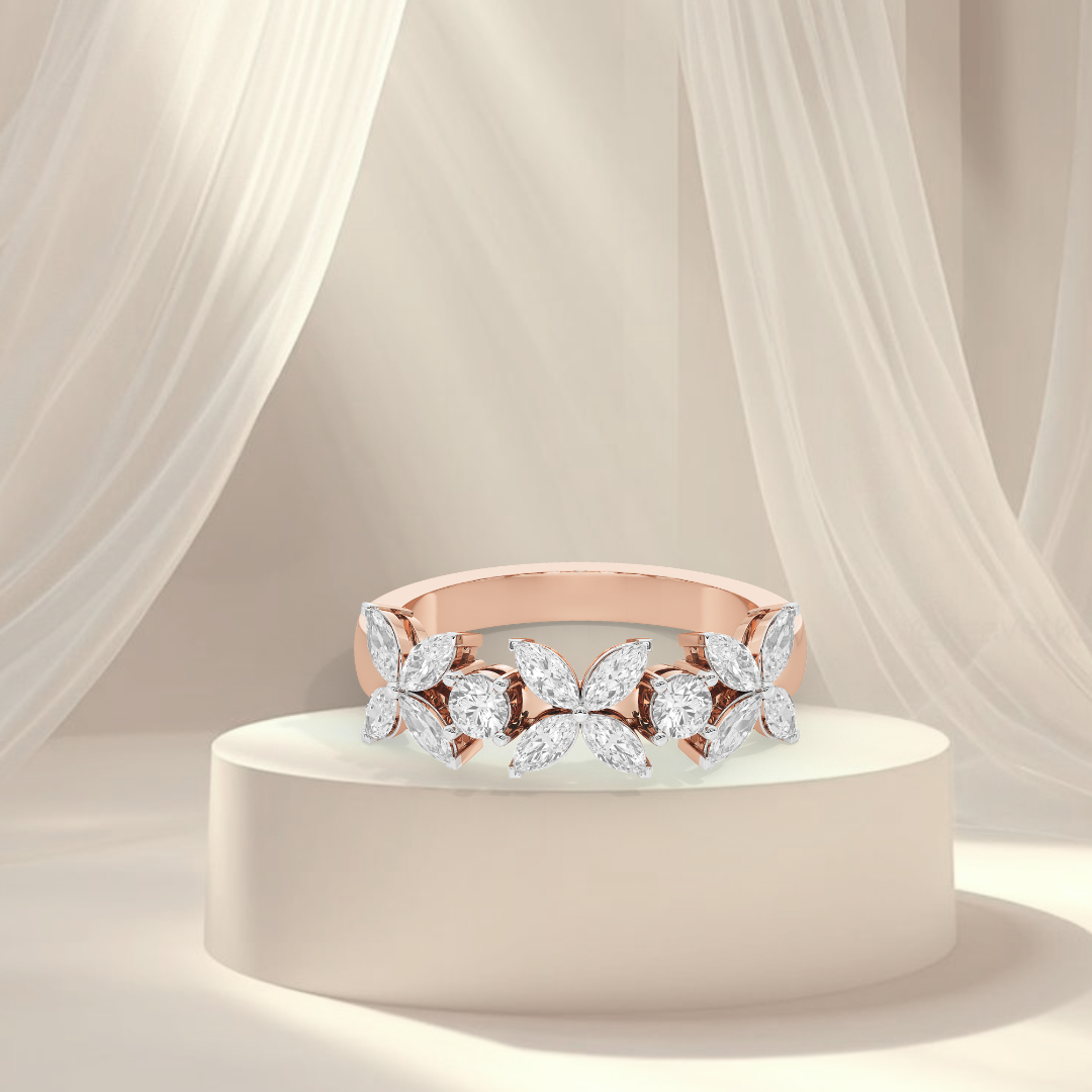 Marquise Burst Statement Ring