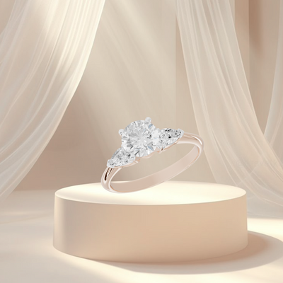 Stardust Curve Ring