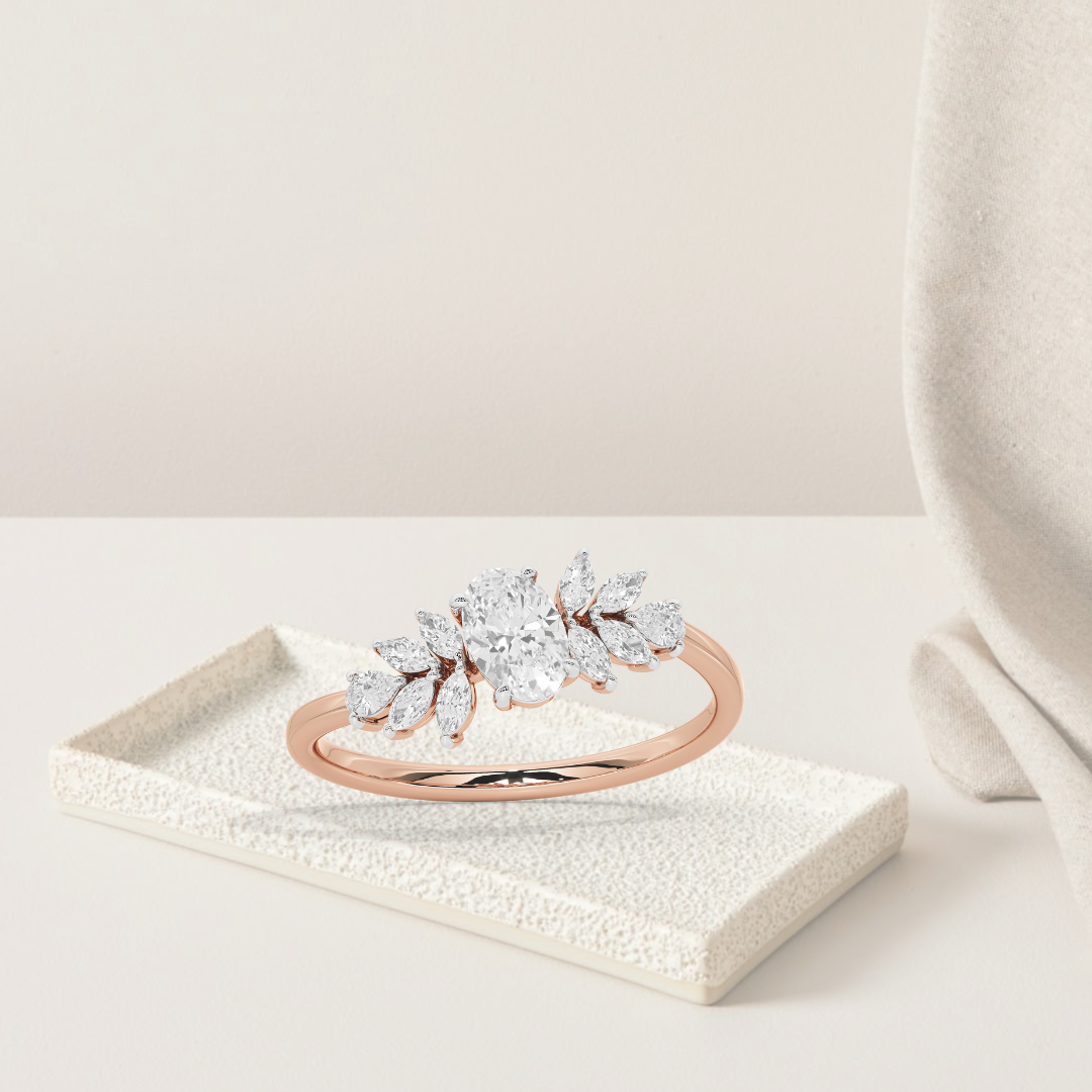 Trio Cut Petite Ring