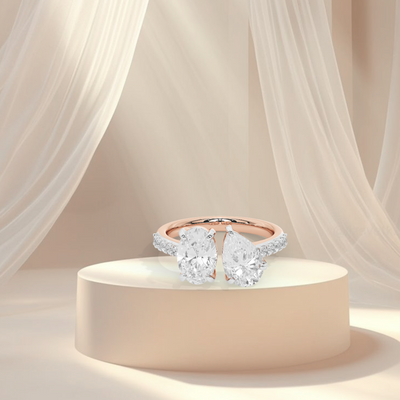 Two shape diamond ring